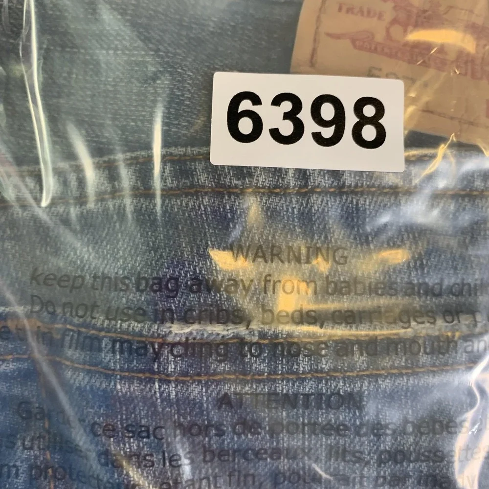 VTG Levis 527 Jeans Mens 33x27 (Tag33x30) Blue Medium Wash Low Rise Slim Bootcut